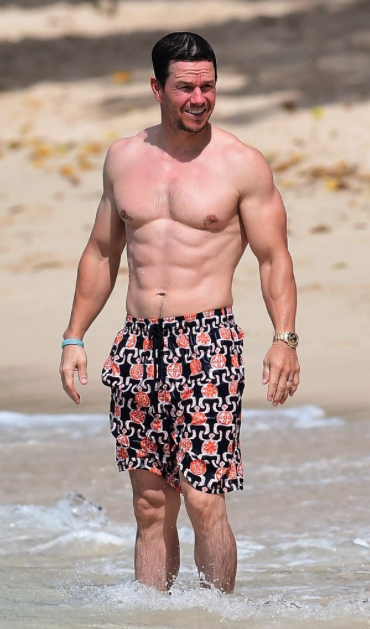 Mark Wahlberg en la playa