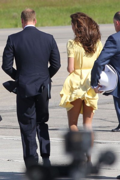 Kate Middleton y el viento