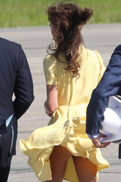 Kate Middleton y el viento
