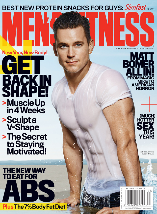 Matt Bomer mojado en 'Men's Fitness'