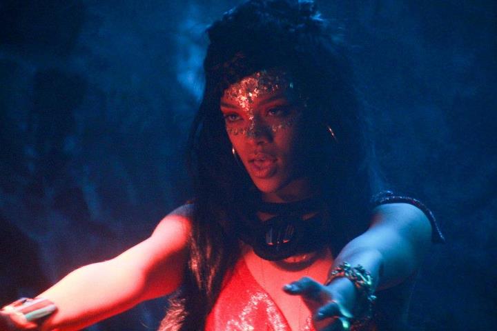 Rihanna en el making of de \'Where Have You Been\'