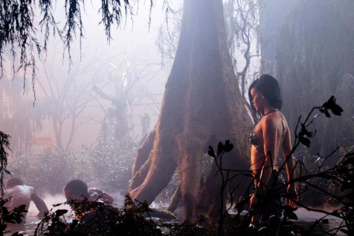 Rihanna en el making of de \'Where Have You Been\'