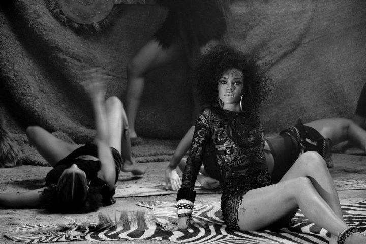 Rihanna en el making of de \'Where Have You Been\'