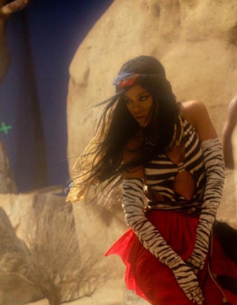 Rihanna en el making of de \'Where Have You Been\'
