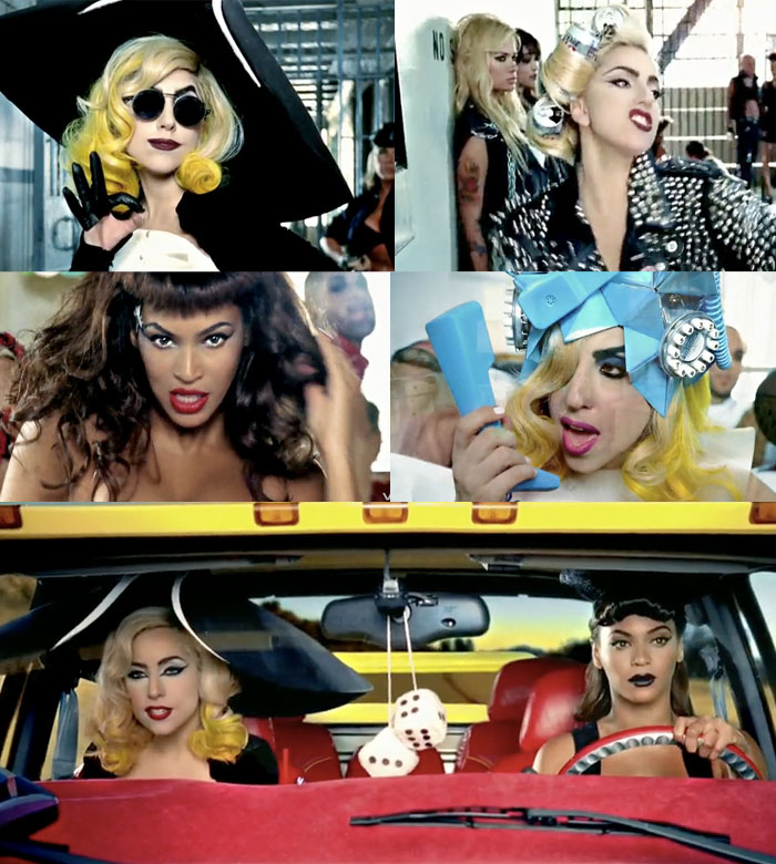 Lady Gaga y Beyonce, peligrosa pareja en el vídeo de "Telephone"