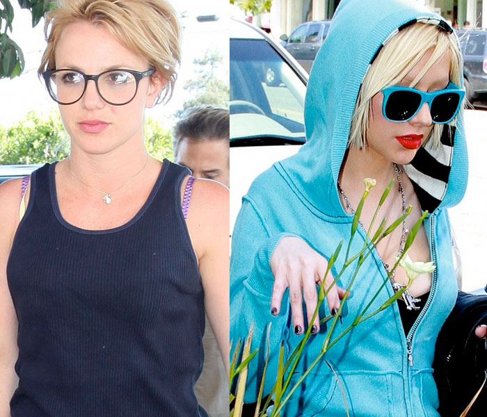 Britney Spears y Christina Aguilera desatan la guerra de las gafas