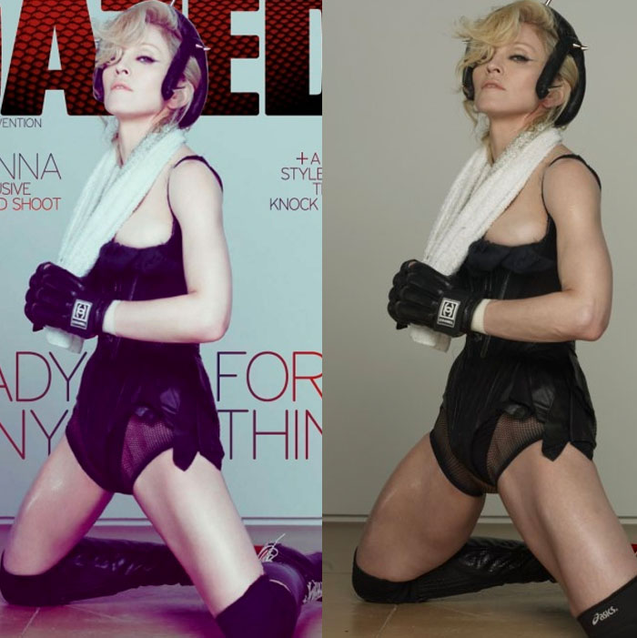 Siguen filtrando fotos de Madonna sin Photoshop