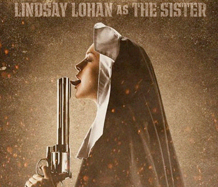 Lindsay Lohan, monja chupa-pistolas en "Machete"