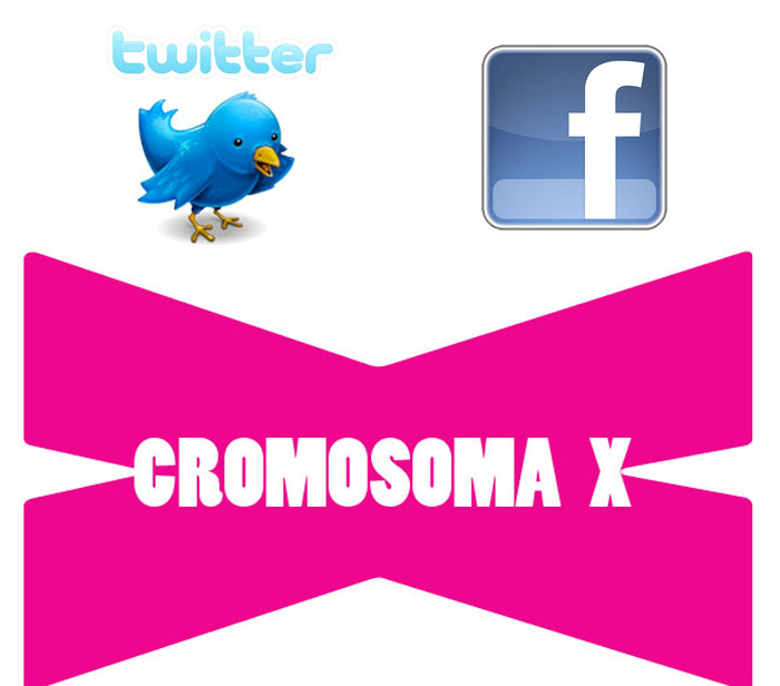 Cromosoma X con Facebook y Twitter