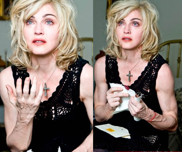 Madonna sin Photoshop: Sí, tiene venas, ¿y?