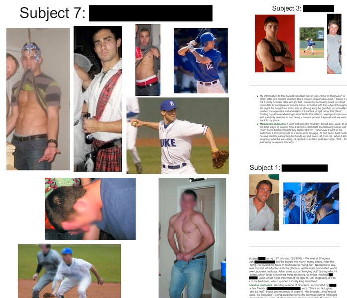 Una chica evalúa sus 'polvos' en un trabajo universitario