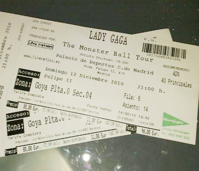 Lady Gaga y las entradas falsas