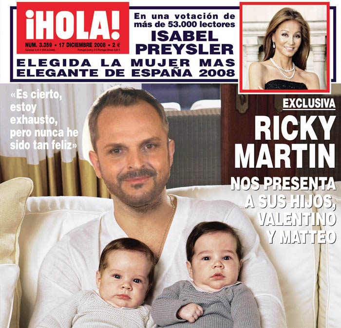 ¿Miguel Bosé ha sido padre de gemelos como Ricky Martin?