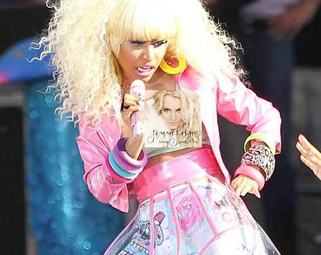 Nicki Minaj enseña la teta en 'Good Morning America'