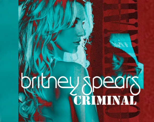 La portada del single de 'Criminal' de Britney Spears