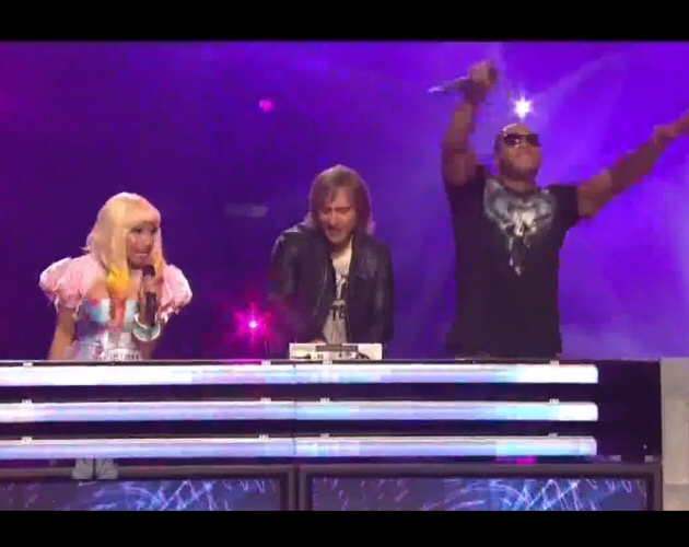 David Guetta reúne en directo a Nicki Minaj y Flo Rida