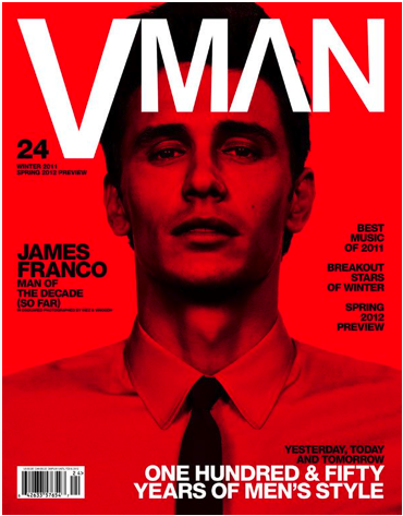 James Franco vuelve a ser portada de la revista VMAN