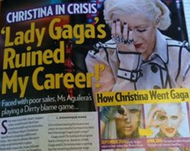 Christina Aguilera, sobre Lady Gaga: "¡Esa perra destruyó mi carrera!"