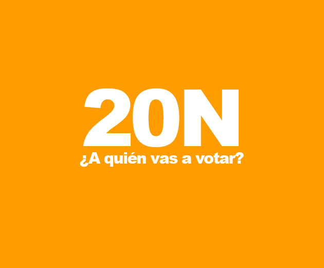 Elecciones 20N, ¿a quién vas a votar?