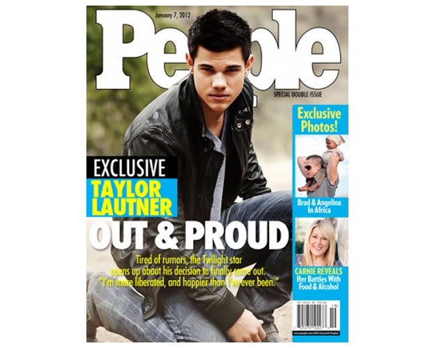 Una portada falsa de 'People' pretende sacar a Taylor Lautner del armario