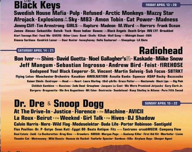 La electrónica y el hip hop desplazan al rock en Coachella 2012