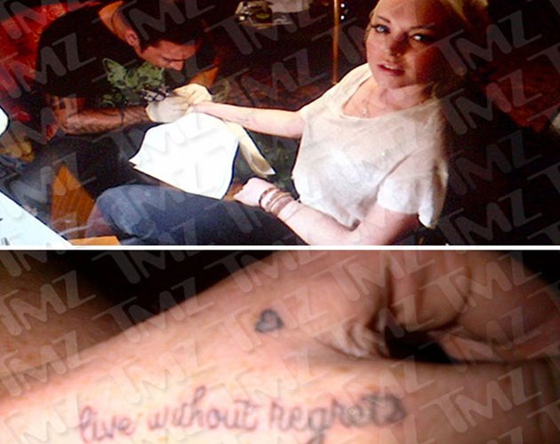 Lindsay Lohan se hace un nuevo tatuaje horroroso en la mano