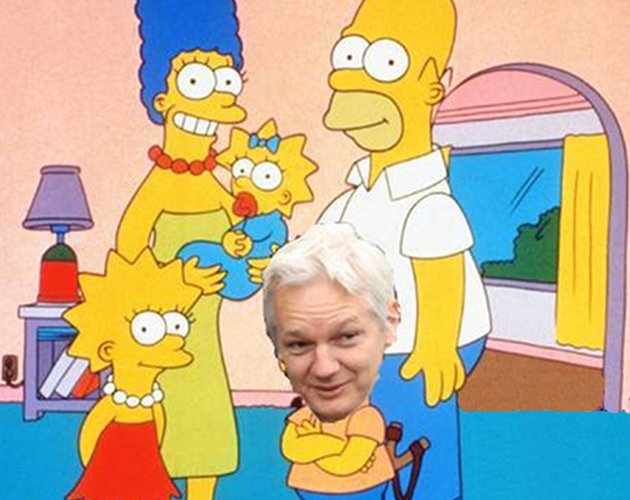 Los Simpson quieren a Julian Assange, de Wikileaks, en su capítulo 500