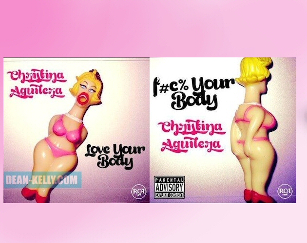 La posible portada de 'Love Your Body / F#c% Your Body' de Christina Aguilera