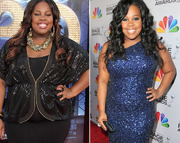 Amber Riley, Mercedes en 'Glee', ha perdido mucho peso