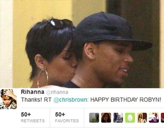 Rihanna aviva la llama de la polémica: retwitea a Chris Brown públicamente