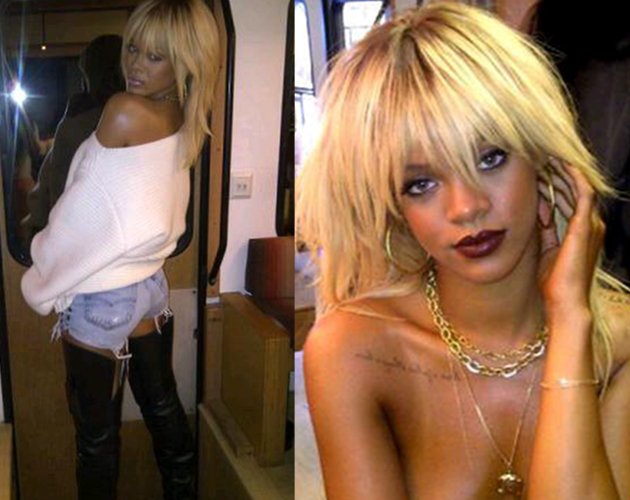 Rihanna se tiñe de rubia