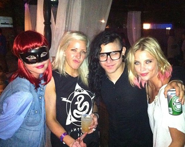 Selena Gomez sale de fiesta con Ellie Goulding y Skrillex