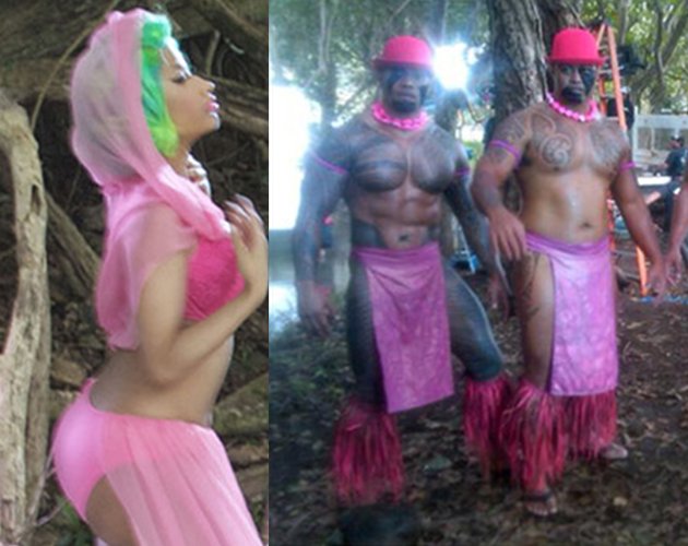 Nicki Minaj rueda el vídeo de 'Starships' en Hawaii