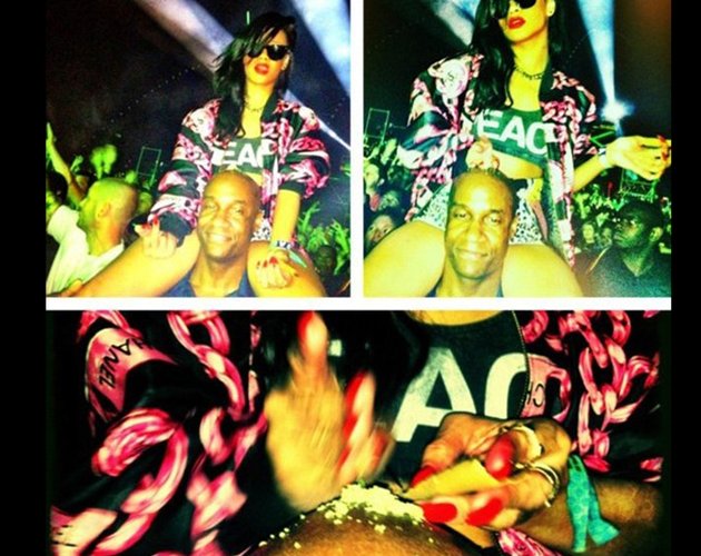 Rihanna llega al límite: sube una foto a Instagram cortando rayas de un polvo blanco