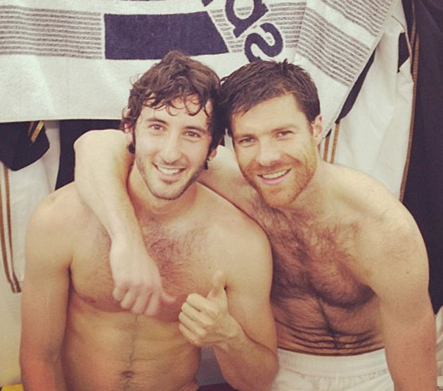 Fotos de los jugadores del Real Madrid desnudos en el vestuario