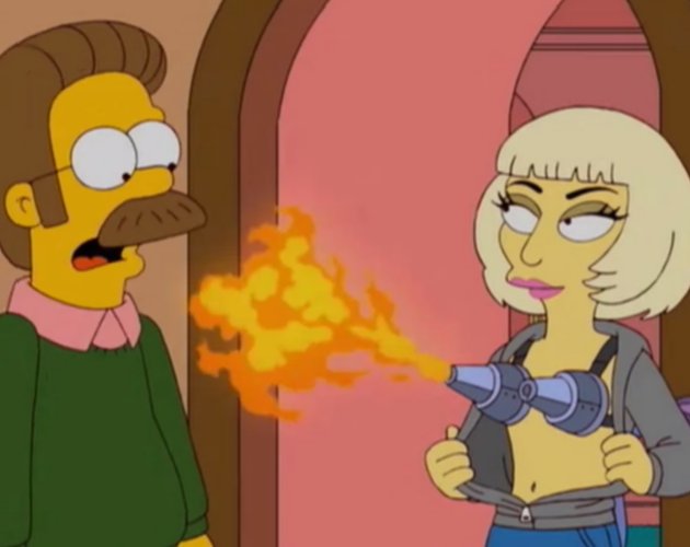Detrás de las escenas de Lady Gaga en su episodio de 'Los Simpson'