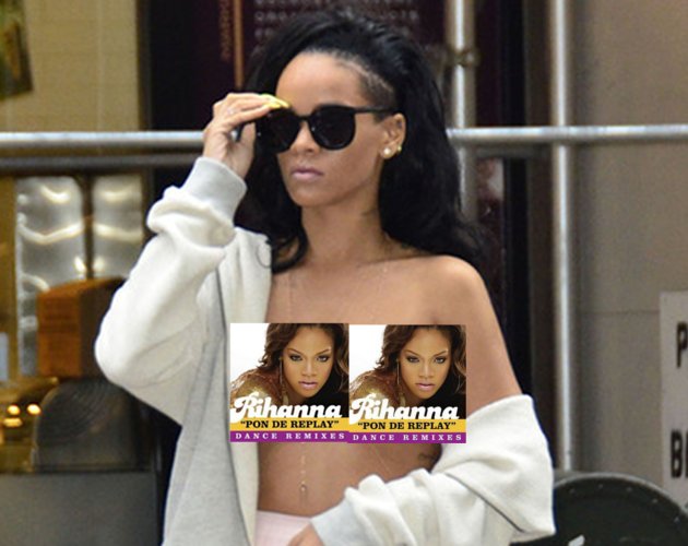 Rihanna hace un Madonna y enseña las tetillas en medio de Nueva York