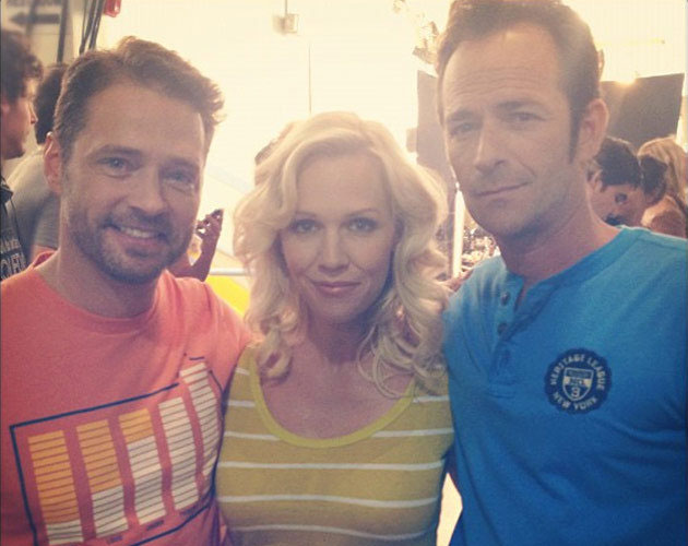 Brandon, Kelly y Dylan juntos