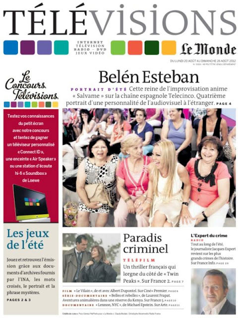 La simpática Belén Esteban en Le Monde