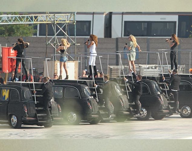 Primeras imágenes del ensayo de Spice Girls para las Olimpiadas