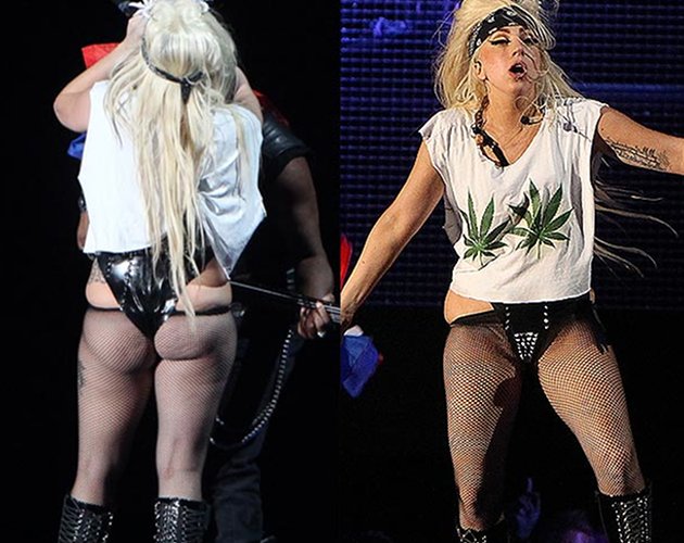 Lady Gaga se fuma un porro en pleno concierto en Amsterdam