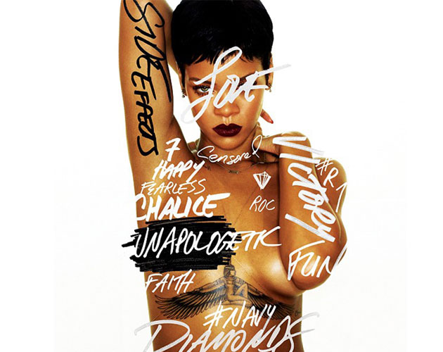 Rihanna, desnuda en la portada de su disco 'Unapologetic'