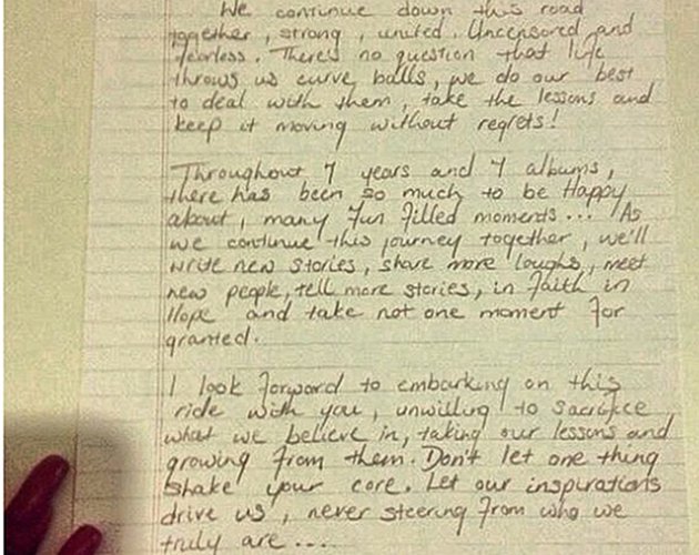 Rihanna escribe una carta a su 'Navy'