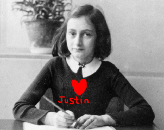 Justin Bieber se cubre de gloria: "Anna Frank habría sido una Belieber"