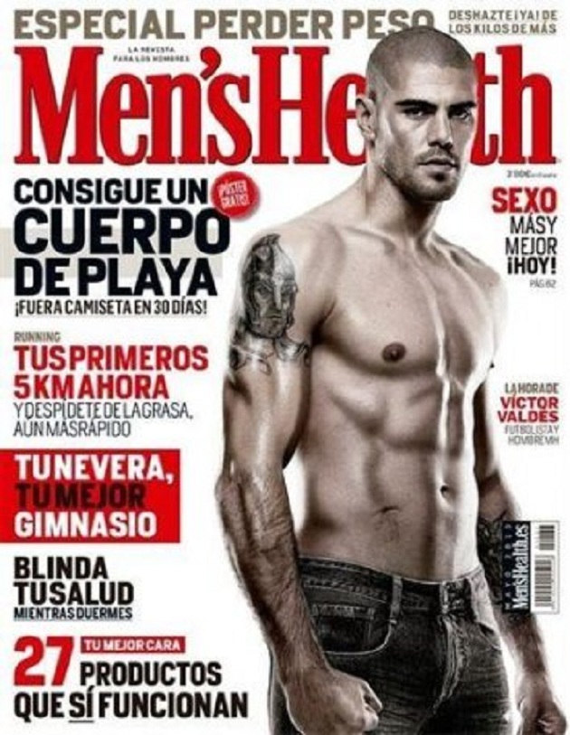 Víctor Valdés desnudo en Men's Health