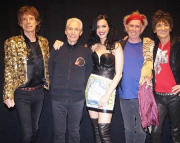Katy Perry canta con Rolling Stones en Las Vegas