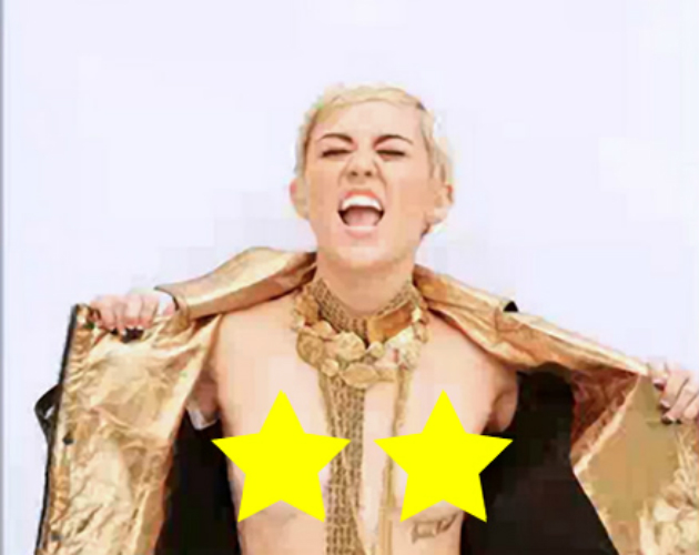 Se filtra una foto topless de Miley Cyrus