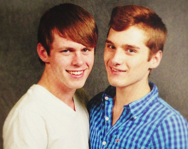 La foto de una pareja gay en el anuario de un instituto americano, éxito en la red