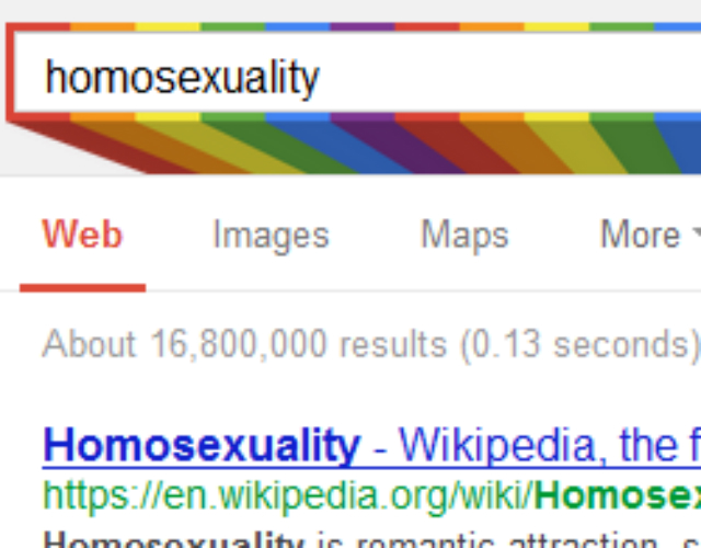 Homosexualidad en la red: Google añade el arco iris a su búsqueda en honor a Stonewall