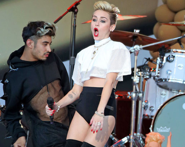 Miley Cyrus estrena 'We Can't Stop' en directo en Jimmy Kimmel